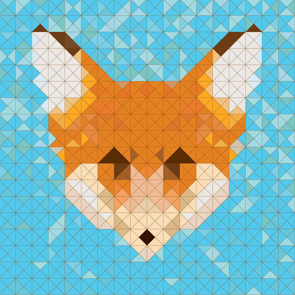 geometric fox image
