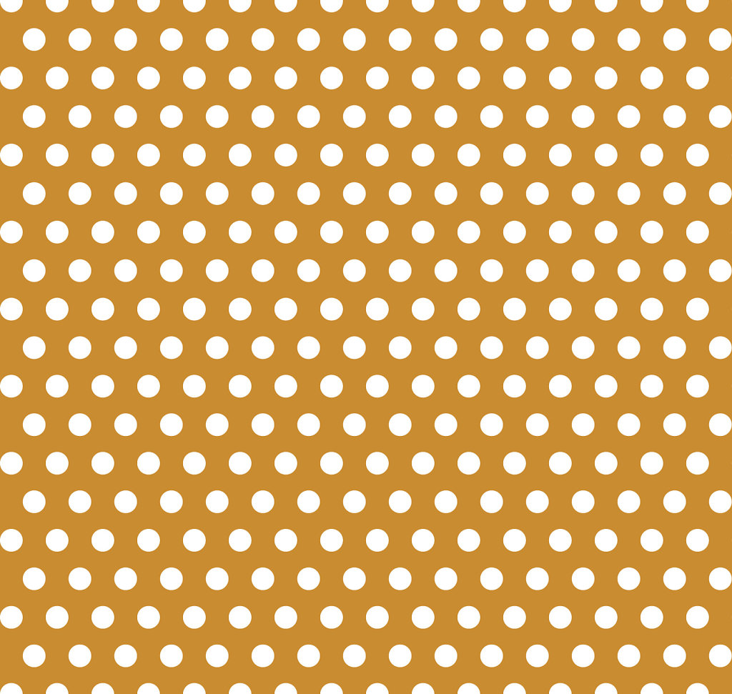 Bronze colored background with white seamless polka dot pattern