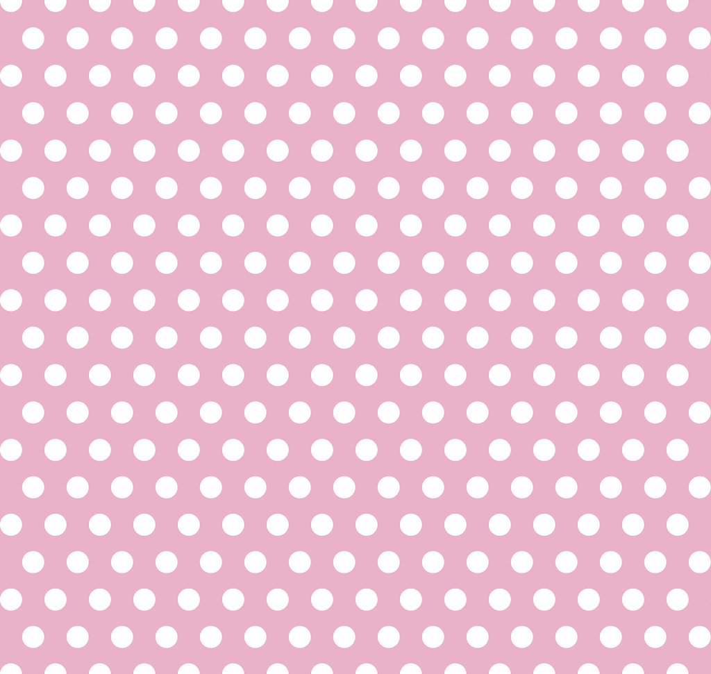 Pink with white polka dot seamless pattern