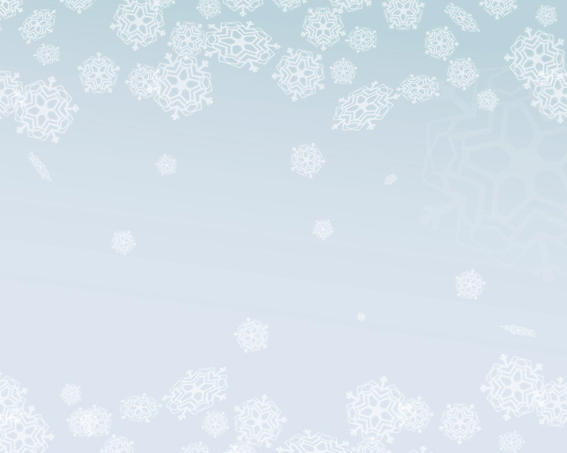 Snow flake background with top and bottom border