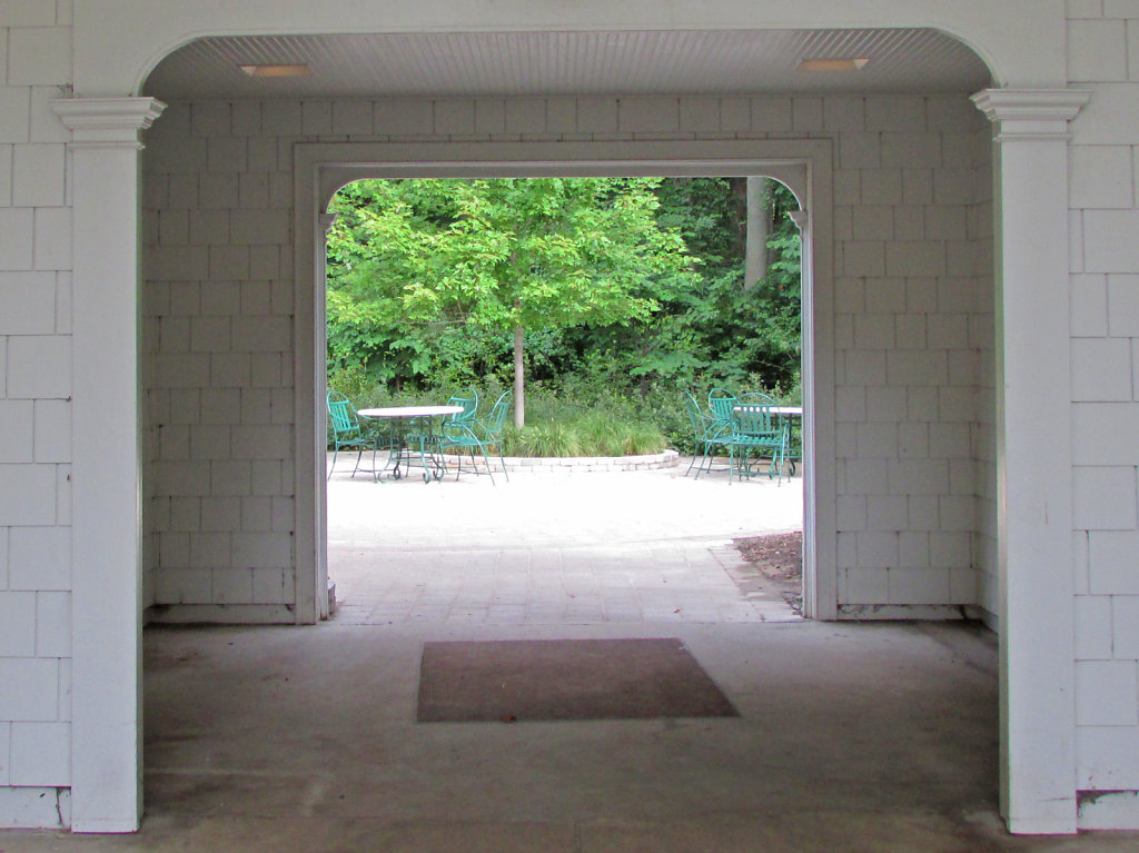 Two archways leading outside