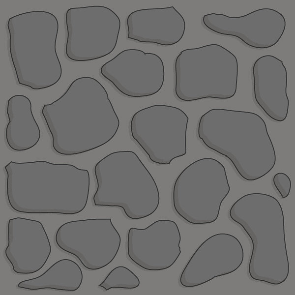 Gray stone 2x2 basic path tile