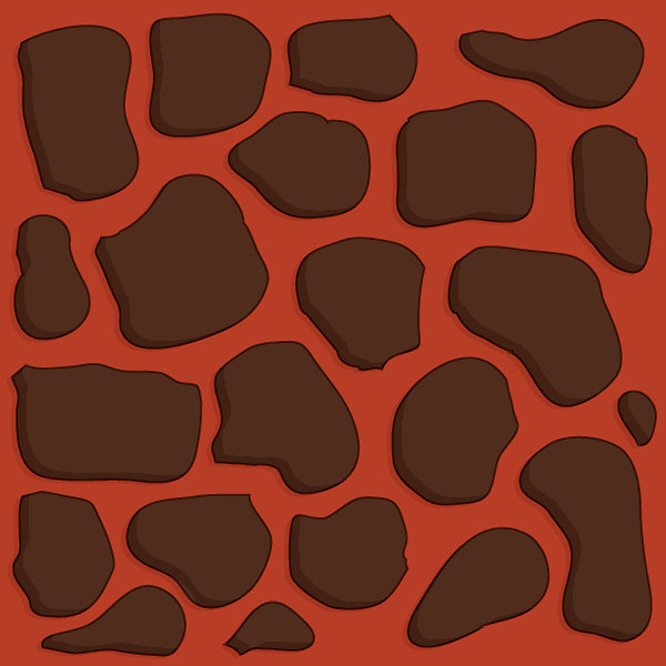 Lava burnt orange 2x2 basic path tile